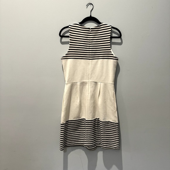 Madewell Black and White Verse Striped Sleeveless Dress Size Medium - Picture 5 of 8